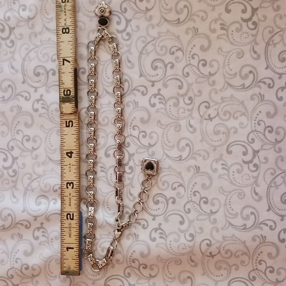 Brighton Chunky Link Silver Tone Black Accent  Necklace - Picture 7 of 7